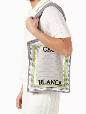 CASABLANCA Stripe Crochet Bag - UNISEX